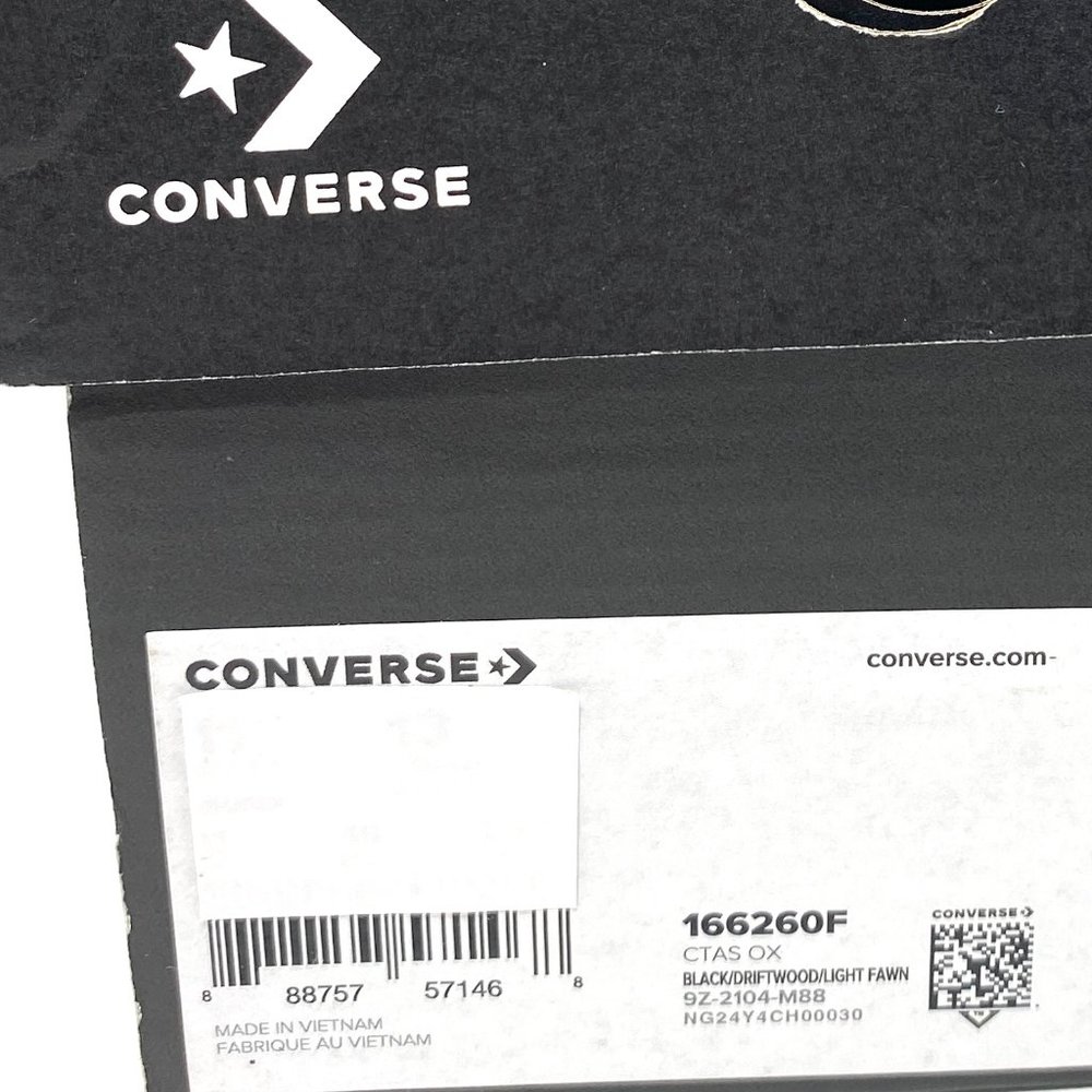 💖MEGA SALE💖Converse Ctas OX Men's Low Top Black White Leopard Canvas 166260F - Picture 9 of 10